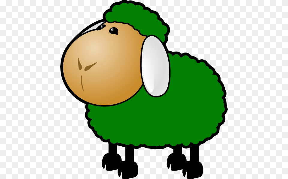 How To Set Use Green Sheep Clipart Green Sheep Clip Art, Food, Nut, Plant, Produce Png