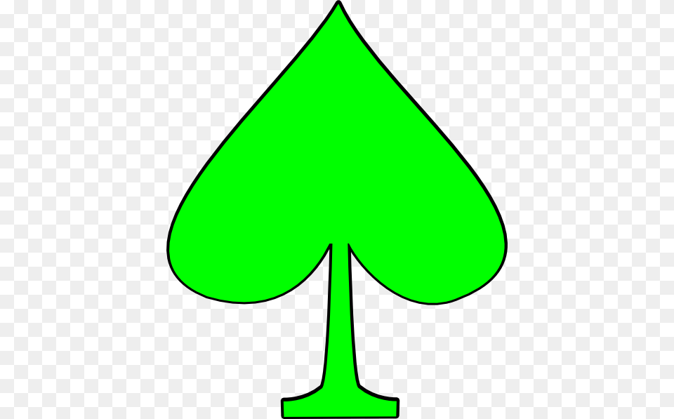 How To Set Use Green Spades Icon Green Spade, Leaf, Plant Free Png Download