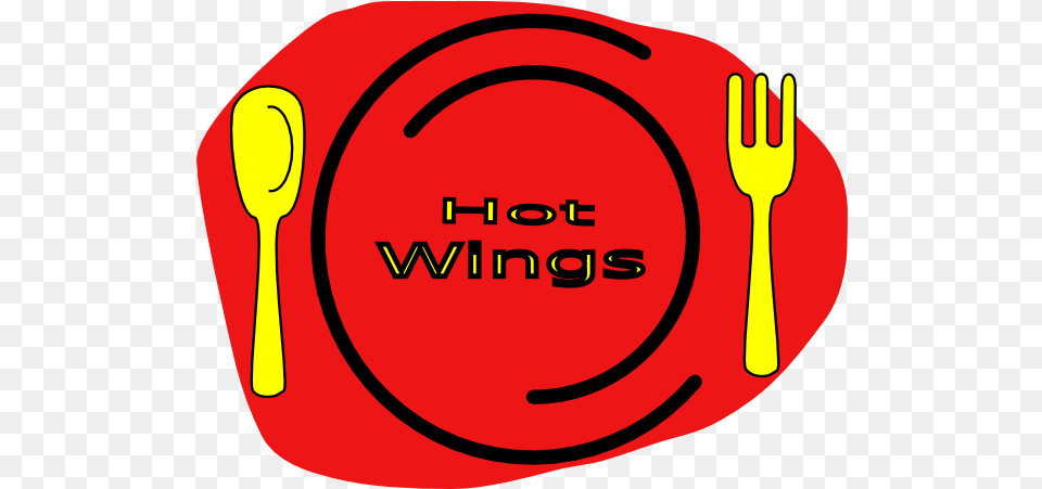 How To Set Use Hot Wings Clipart Circle, Cutlery, Fork, Spoon, Food Png