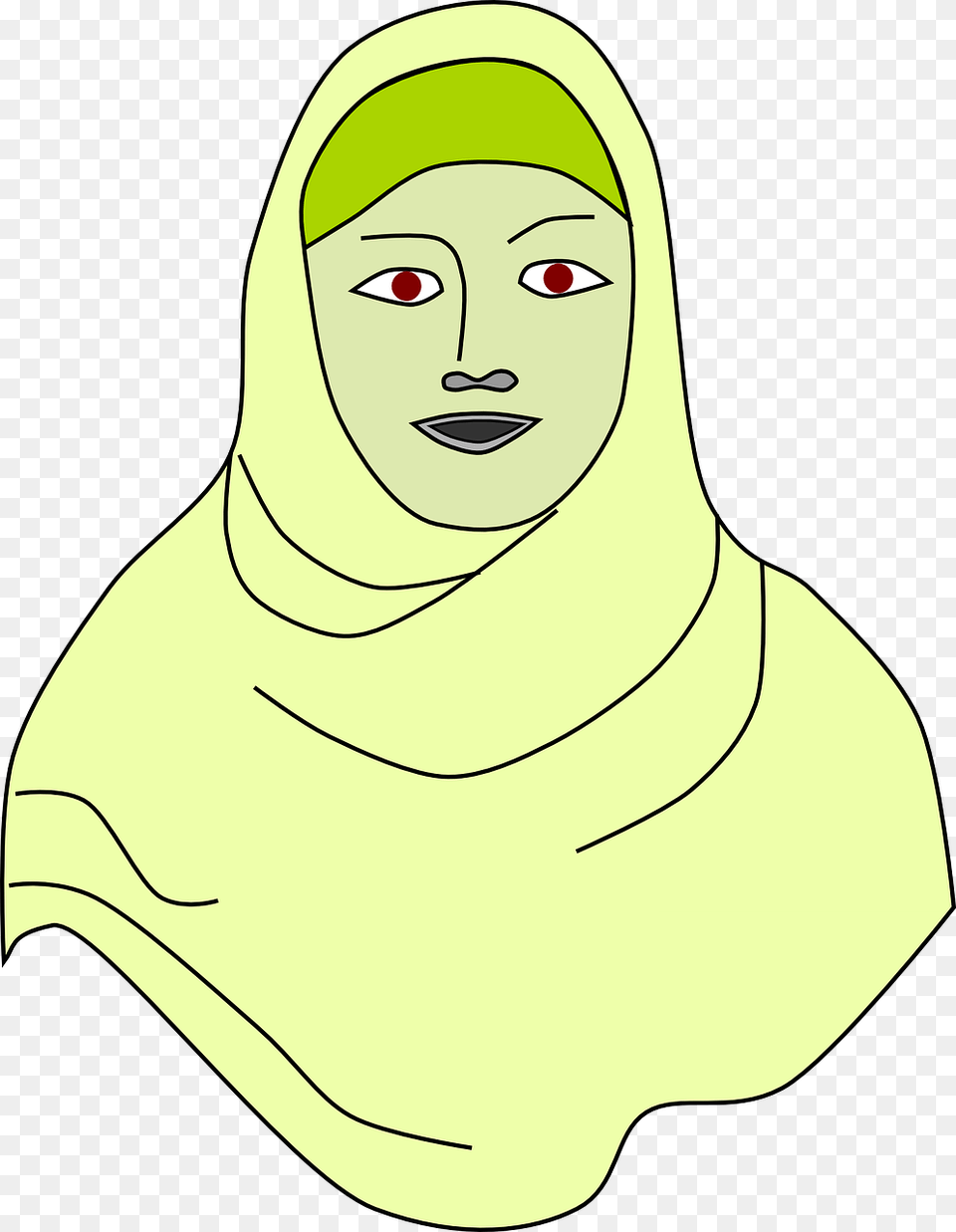 How To Set Use Islamic Hijab Vail Headscarf Clipart, Adult, Female, Person, Woman Free Transparent Png