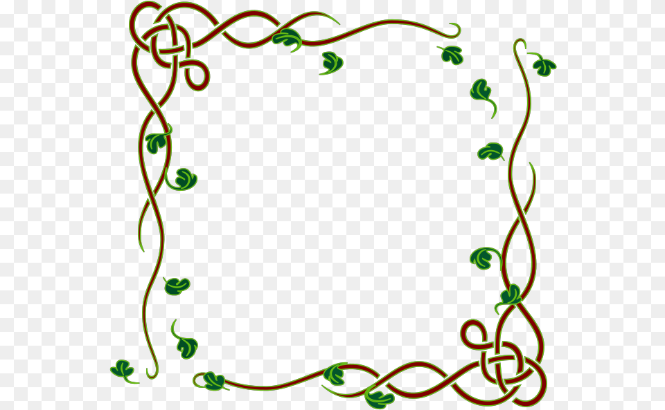 How To Set Use Leafy Frame Green Svg Vector, Pattern, Dynamite, Weapon, Knot Free Transparent Png