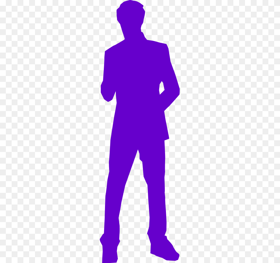 How To Set Use Man In A Suit Svg Vector Purple Silhouette, Clothing, Pants, Adult, Male Png Image