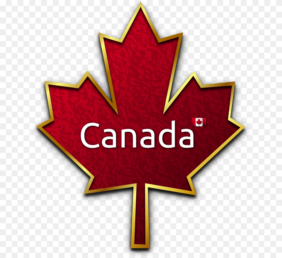 How To Set Use Maple Leaf 5 Icon Red And Gold Canada Maple Leaf Round Ornament, Plant, Cross, Symbol, Logo Free Transparent Png