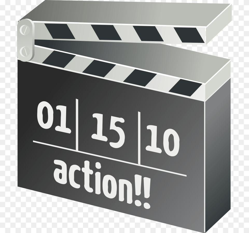 How To Set Use Movie Clapper Board Clipart, Clapperboard, Text, Fence Png Image
