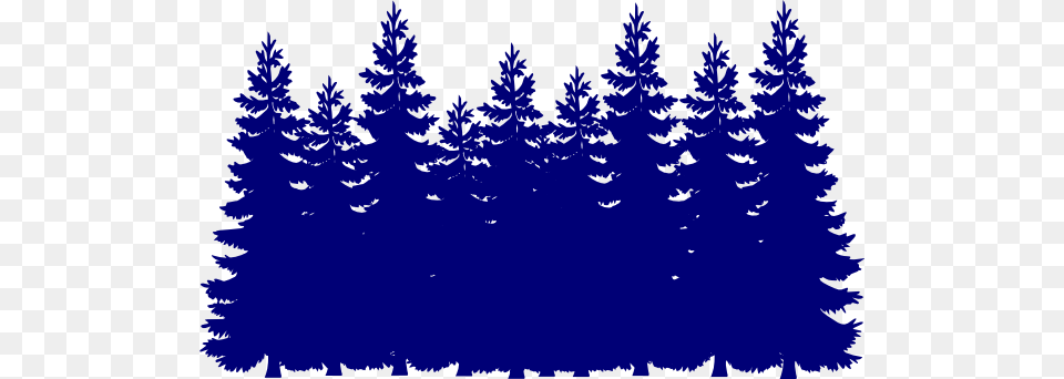 How To Set Use Navy Blue Tree Forest Svg Vector, Fir, Pine, Plant, Conifer Free Png Download