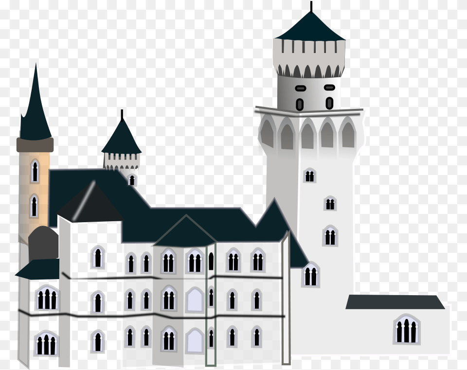 How To Set Use Neuschwanstein Castle Clipart, Architecture, Tower, Clock Tower, Building Free Png