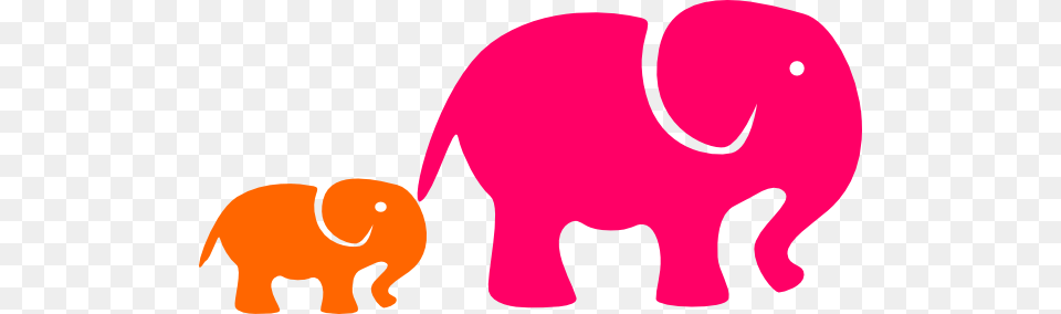 How To Set Use Pink Organge Elephants Clipart Clip Art, Animal, Elephant, Mammal, Wildlife Free Transparent Png