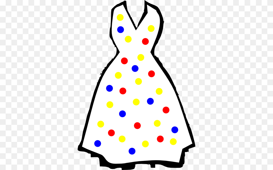 How To Set Use Polka Dots Dress Clipart Clip Art, Clothing, Pattern, Nature, Outdoors Png Image