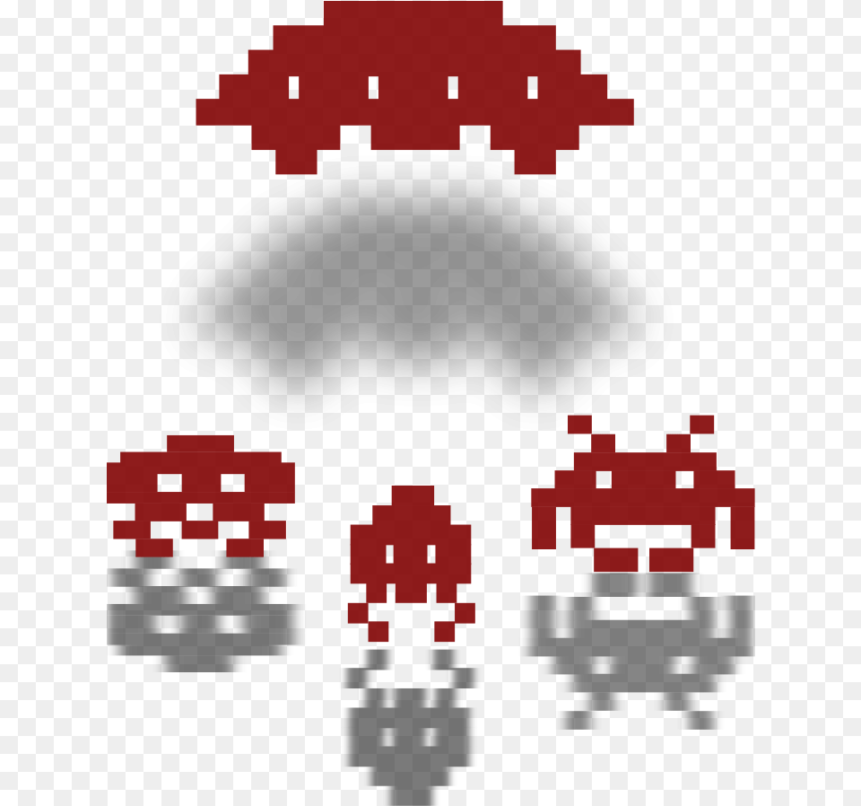 How To Set Use Retro Atack Clipart Space Invaders Flying Saucer Free Png Download