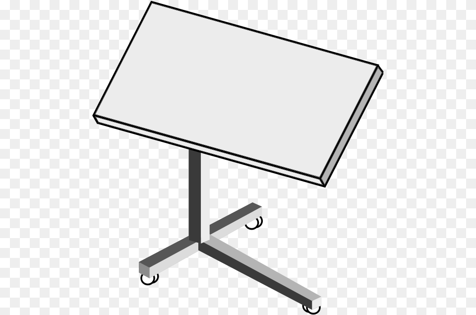 How To Set Use Rolling Laptop Desk Icon Desk, Furniture, Table Png Image