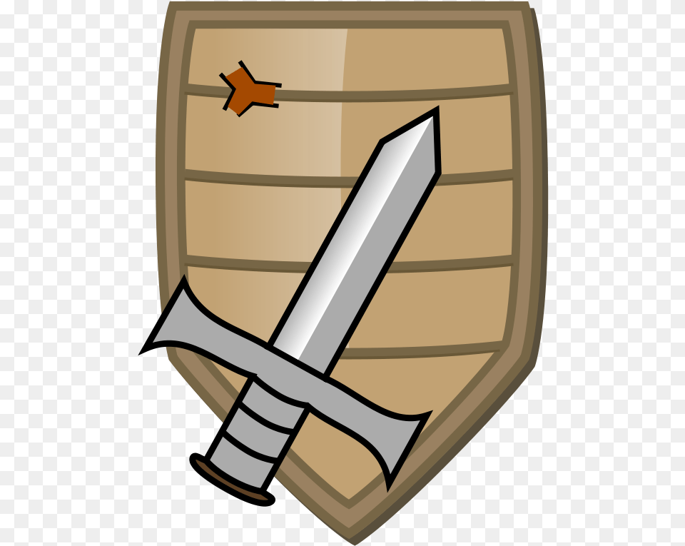 How To Set Use Security A Simple Shield Clipart, Sword, Weapon, Armor Free Png