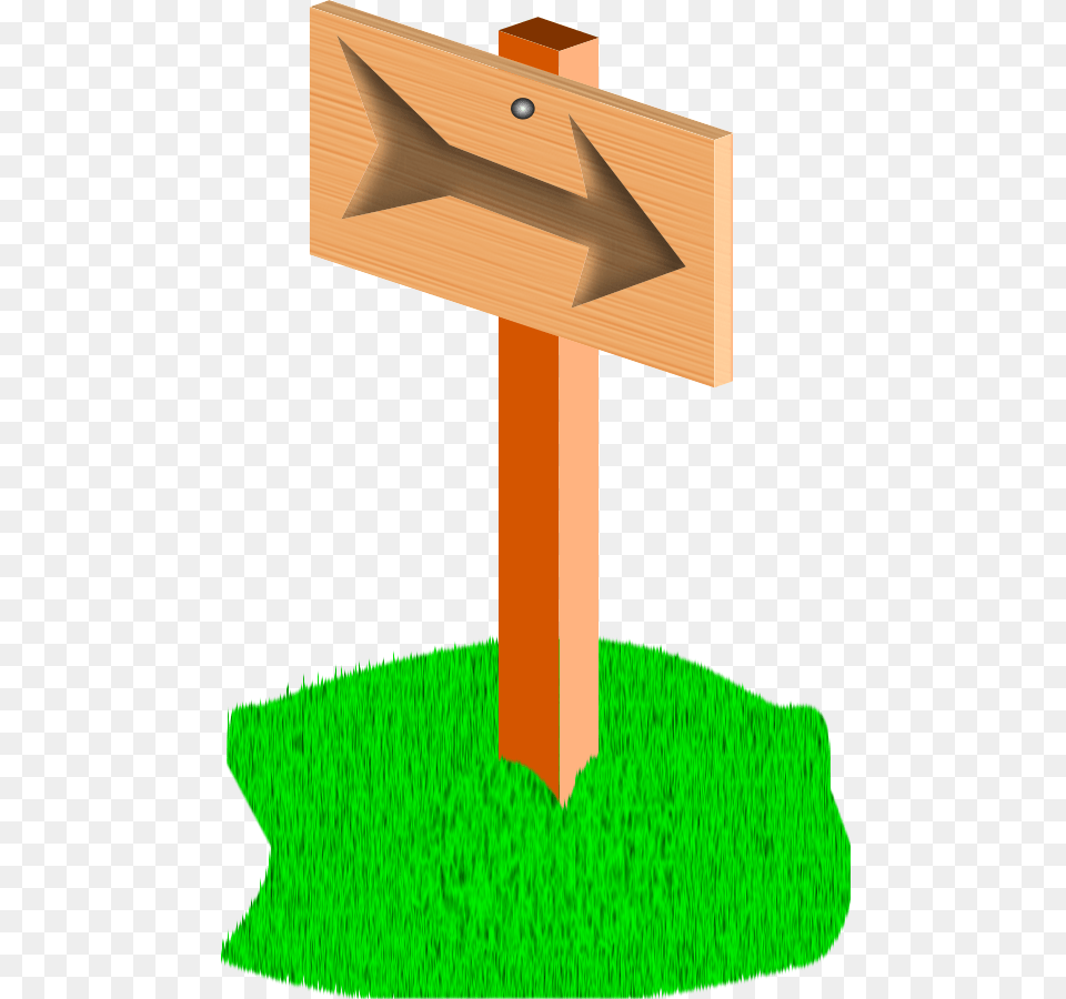 How To Set Use Sign Post Clipart Clip Art, Cross, Symbol, Grass, Plant Free Transparent Png