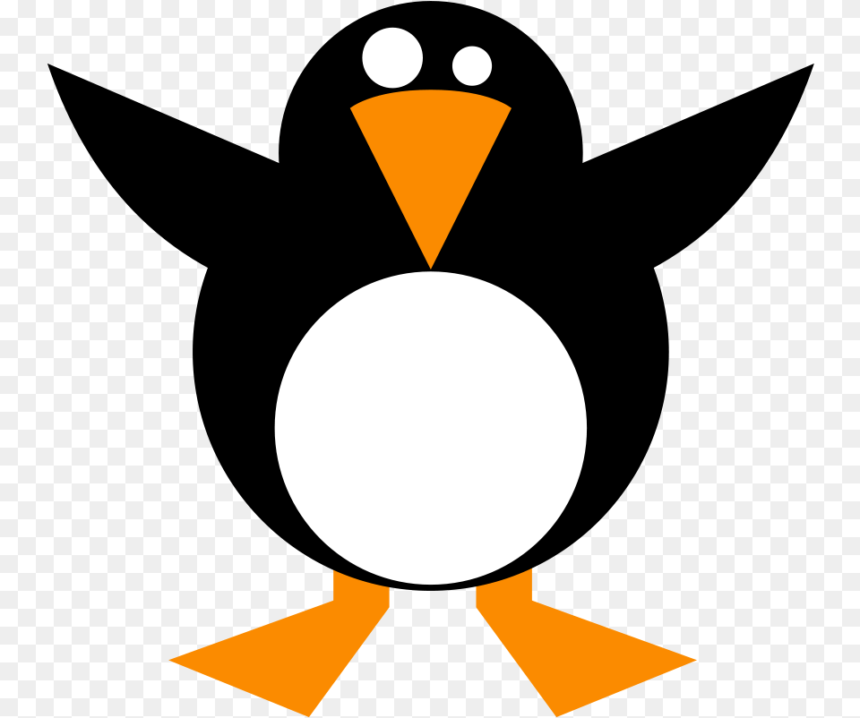 How To Set Use Simple Penguin Clipart, Astronomy, Moon, Nature, Night Free Png