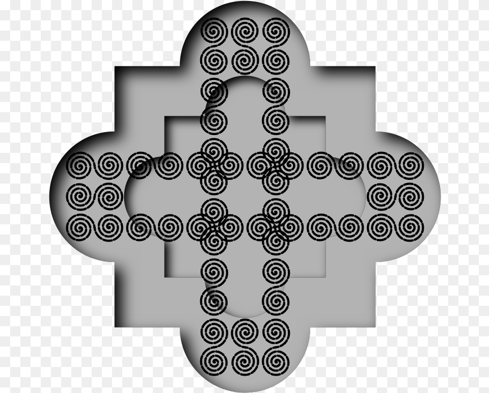 How To Set Use Spiral Cross Clipart, Symbol Png Image