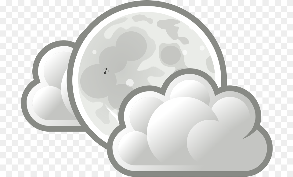 How To Set Use Tango Weather Few Clouds Night Clipart, Astronomy, Moon, Nature, Outdoors Png