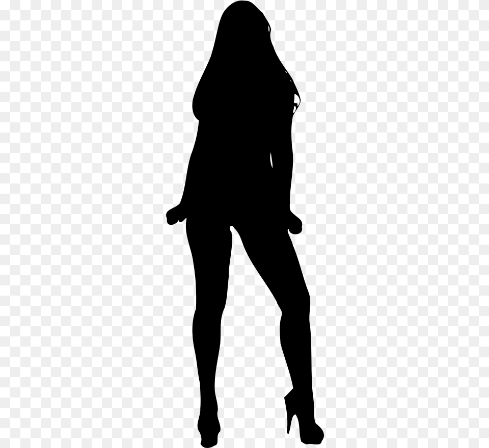 How To Set Use Woman Silhouette 4 Clipart, Gray Png