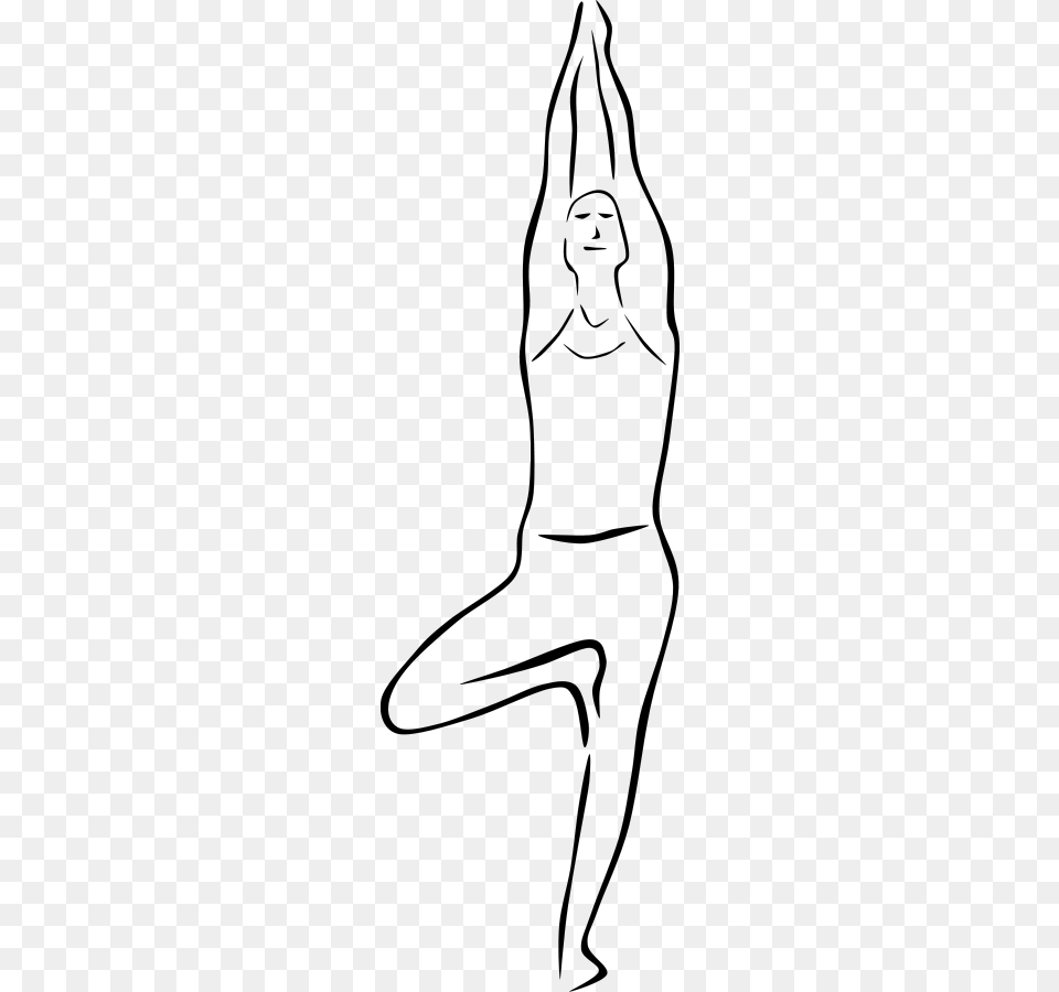 How To Set Use Yoga Poses Clipart Outline Pictures Of Yoga, Gray Png Image
