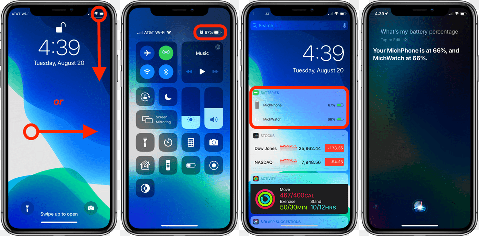 How To Show Battery Percentage Iphone X Xr Xs Battery Percentage Iphone, Electronics, Mobile Phone, Phone Png Image
