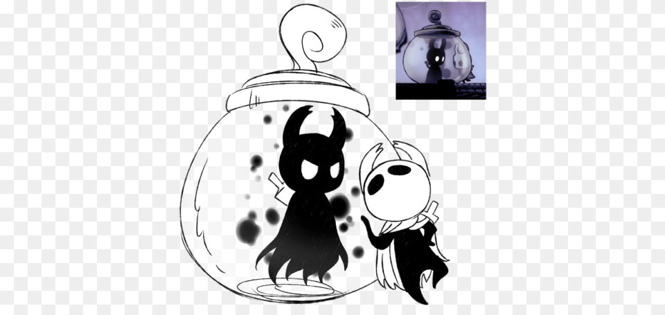 How To Tame Your Regret Hollow Knight Shade Lord, Stencil, Pottery, Lamp, Snowman Free Png Download