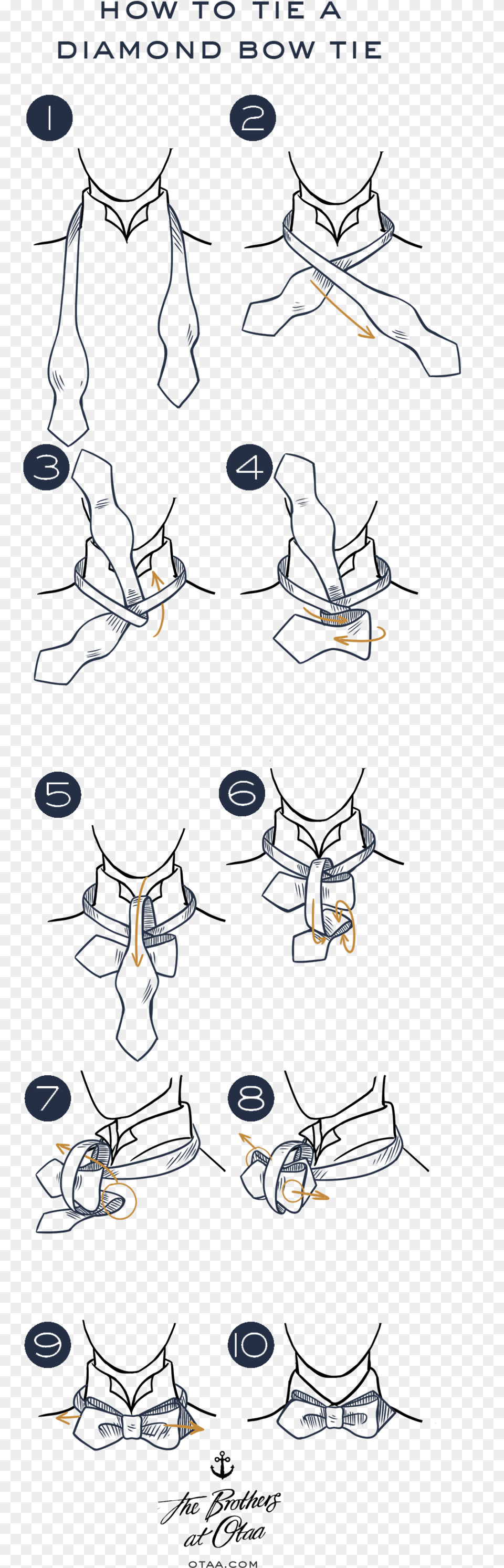 How To Tie A Diamond Bow Tie Cartoon Free Png Download