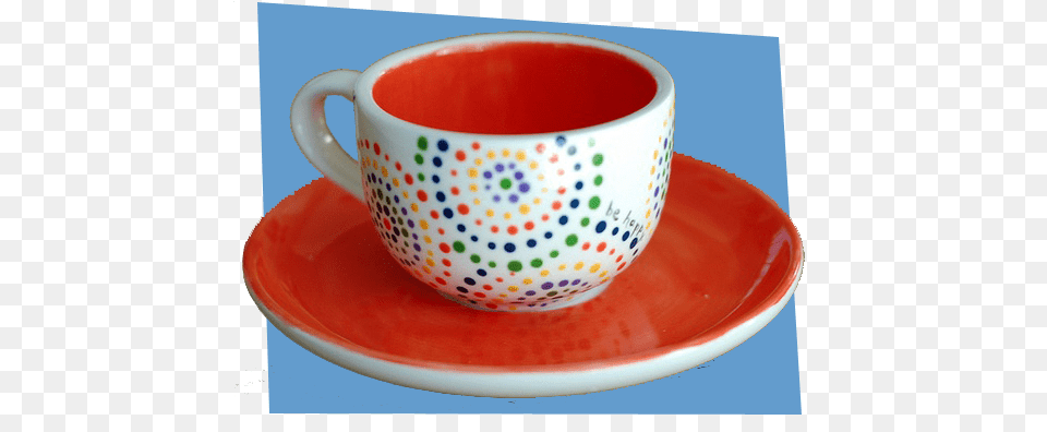 How To Tuesday Dotted Circle Cappuccino Cup U0026 Saucer All Saucer, Beverage, Coffee, Coffee Cup Free Png Download