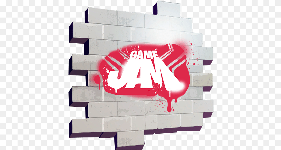How To Unlock The Free Red Line Wrap Game Jam Spray And Fortnite Sprays, Brick, Logo, Architecture, Building Png