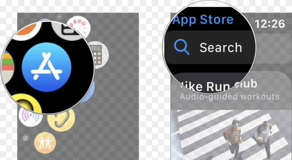 How To Use The App Store App Store Apple Watch, Road, Tarmac, Person, Zebra Crossing Free Transparent Png