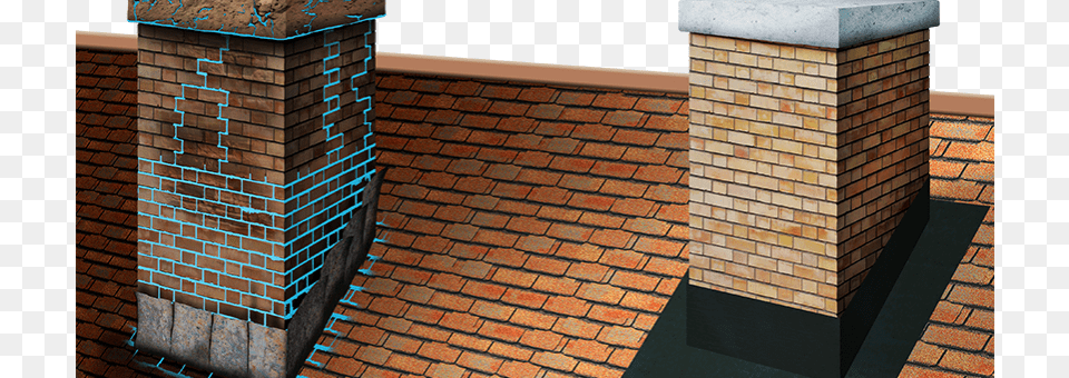 How To Waterproof Your Chimney And Prevent Chimney Brick, Architecture, Building, House, Housing Free Png