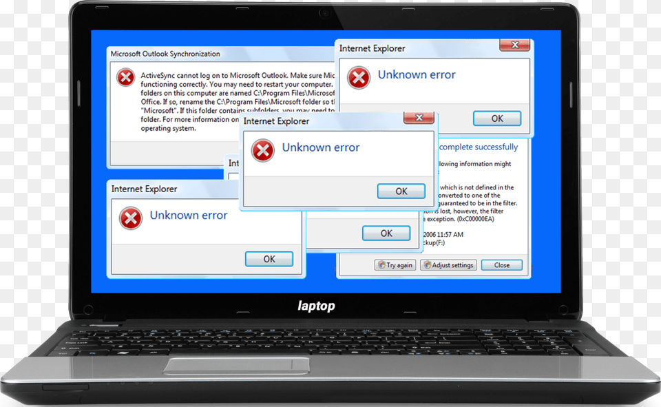 How To Write The Perfect Error Message Transparent Background Computer Clipart, Electronics, Laptop, Pc, Computer Hardware Png Image