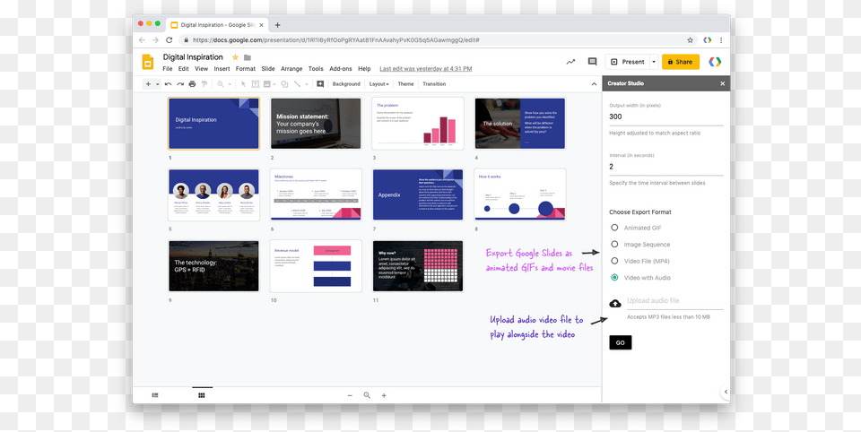 How To Your Google Slides Presentation As A Video Appendix Google Slides, File, Webpage, Person, Computer Hardware Free Png