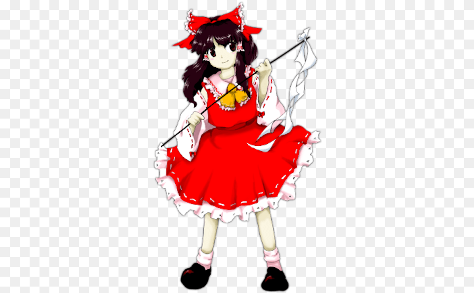 How Touhou Inspired Me To Live My Best Life Reimu Touhou 12, Book, Clothing, Comics, Costume Png
