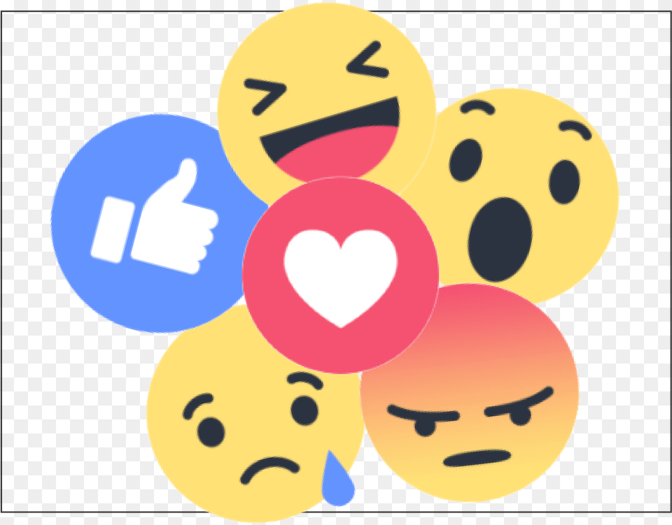 How Your Reactions On Facebook Shape Your Timeline Like Reaction Icon Facebook, Balloon, Face, Head, Person Png