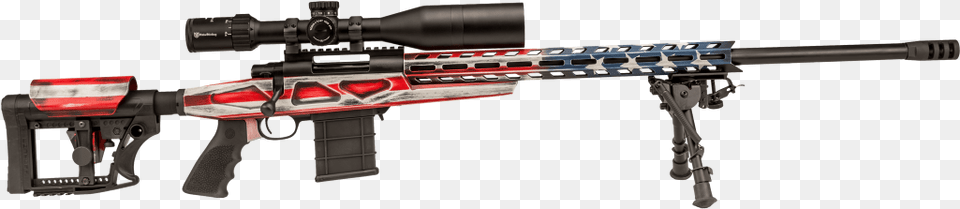 Howa American Flag Chassis Rifle 65 Creedmoor American Flag, Firearm, Gun, Weapon Png