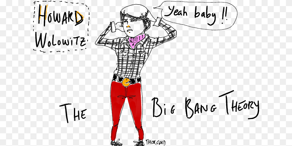 Howard Big Bang Theory Cartoon, Clothing, Long Sleeve, Pants, Sleeve Png
