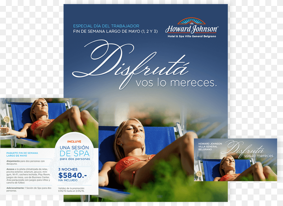 Howard Johnson Dia Del Trabajador Hotel, Advertisement, Poster, Adult, Female Png