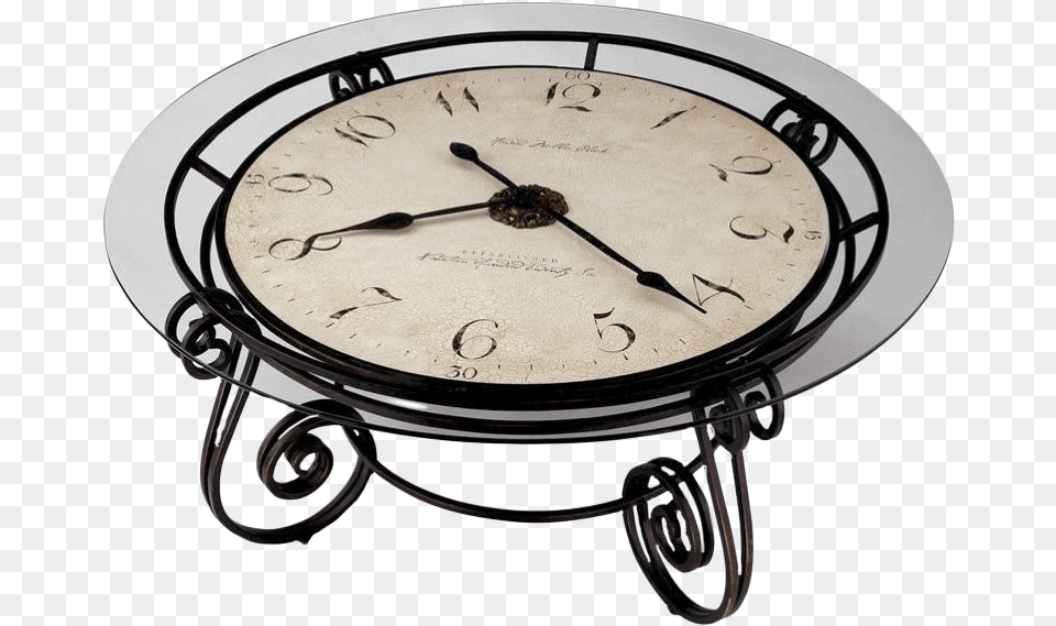 Howard Miller Ravenna Round Coffee Table Clock Clock Coffee Table, Analog Clock, Wristwatch Png