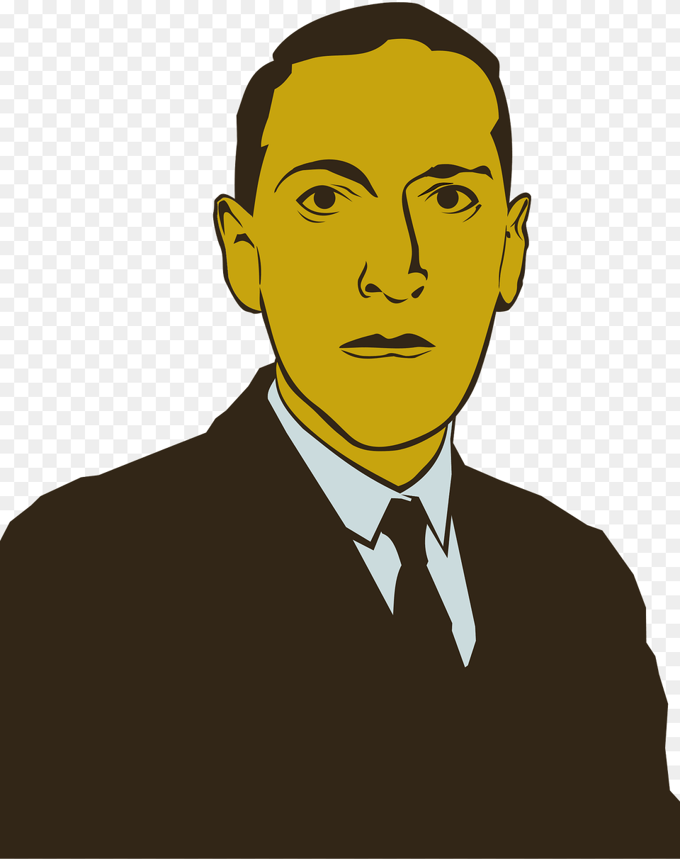 Howard Phillips Lovecraft Clipart, Accessories, Suit, Portrait, Photography Png Image