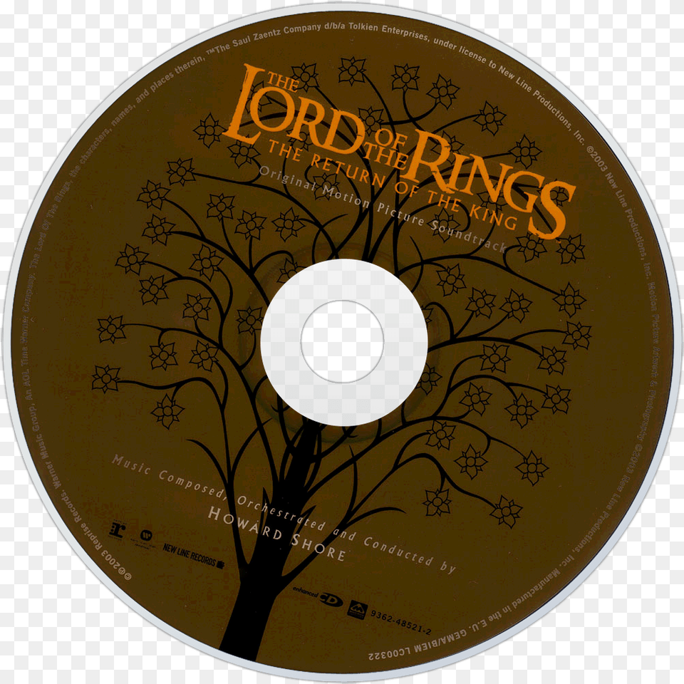 Howard Shore Lord Of The Rings, Disk, Dvd Free Png