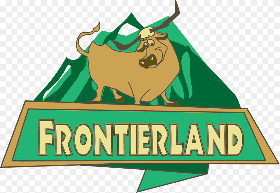 Howdy Partners Welcome To Frontierland The Gateway Disney Adventureland Clipart, Animal, Bull, Mammal, Livestock Free Transparent Png