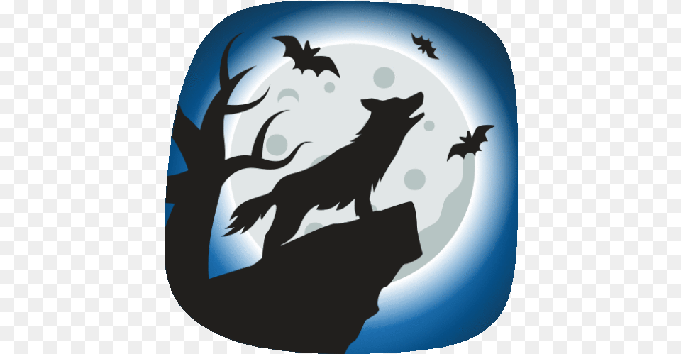 Howl Halloween Party Gif Howl Halloweenparty Joypixels Discover U0026 Share Gifs Wolf, Animal, Kangaroo, Mammal, Silhouette Free Png Download