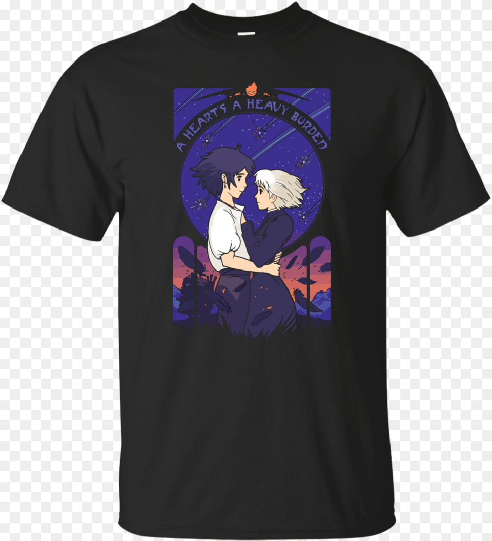 Howl S Moving Castle 6lack Shirt, Clothing, T-shirt, Person, Face Free Png