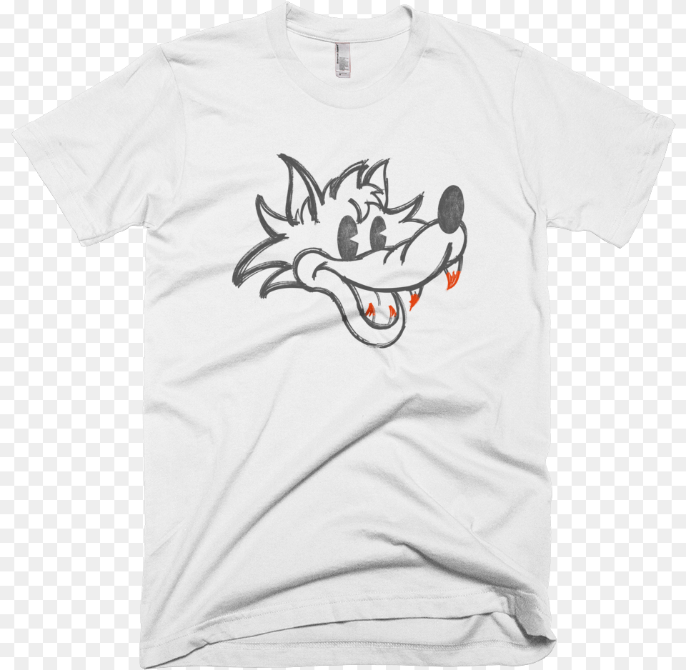 Howl Vintage Wolf Illustration Cartoon Mickey Mouse Neoliberal T Shirt, Clothing, T-shirt Free Png Download