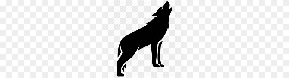Howling Clipart, Silhouette, Animal, Mammal, Wolf Free Png Download
