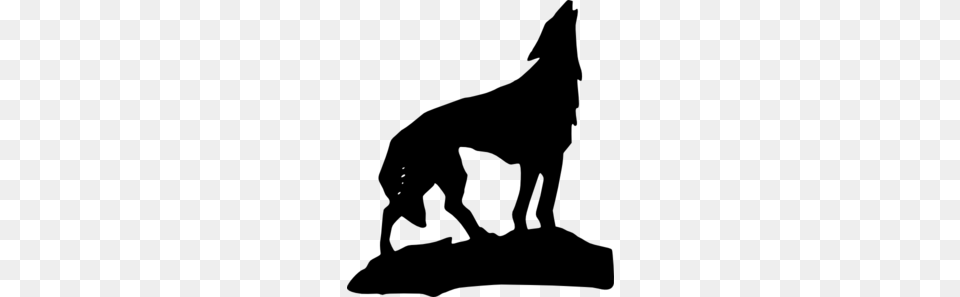 Howling Wolf Clip Art, Gray Png Image