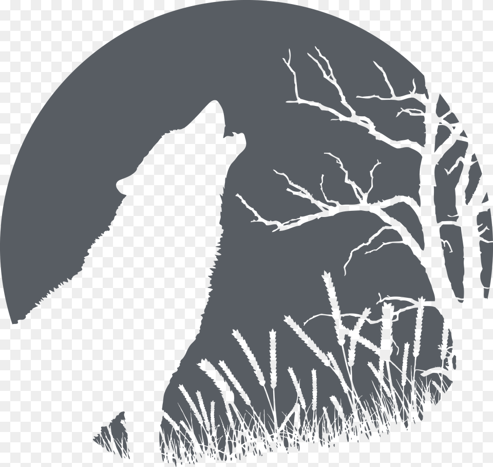 Howling Wolf Decal Wall Decals Style And Apply Howling Wolf Highest Quality Wall Decal Stickers, Electronics, Hardware, First Aid Free Png Download