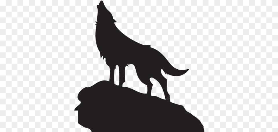 Howling Wolf Silhouette Vector Wolf Howling Clipart, Animal, Coyote, Mammal, Fish Free Transparent Png