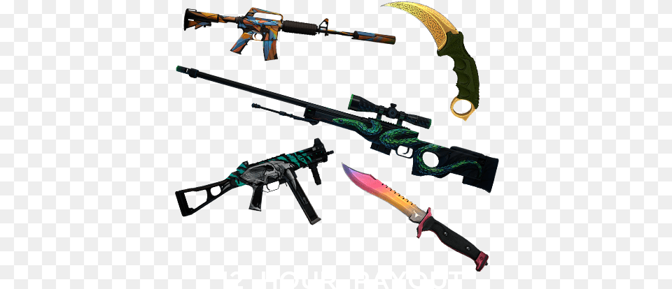 Howlycoin Csgo Skins, Firearm, Gun, Rifle, Weapon Png Image