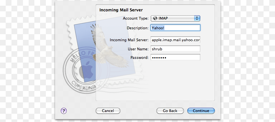 Howto Set Up Imap Email For Yahoo U2013 Paul Schreiber Mac Mail, Page, Text, Animal, Bird Free Png Download