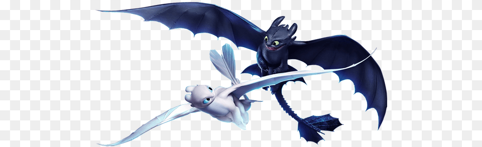 Howtotrainyourdragon Thehiddenworld Toothless Lightfury Night Fury And Light Fury, Dragon Free Transparent Png