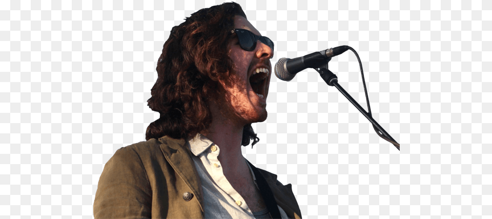 Hozier Background Music Image Images Singing, Microphone, Solo Performance, Person, Electrical Device Free Transparent Png